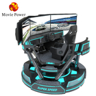 VR 3-Screen Auto Racing Virtual Reality Simulator 6-Dof Zwarte Auto Racing Game Machine 5d Auto rijden arcade For Mall