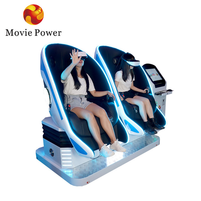 Themepark 9D VR Egg Chair Simulator VR Shark Motion Cinema 2 zitplaatsen