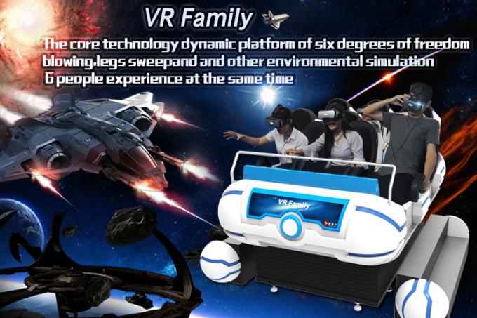 360 het Pretpark9d VR Bioskoop 6 van de Graadomwenteling De Machine van het Zetelsspel voor Familie 0