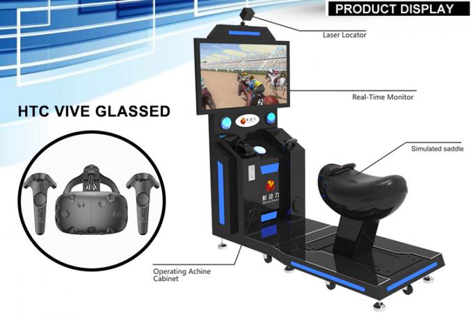 De dynamische Simulator van de het Paardrijden Virtuele Werkelijkheid van Seat Gebruikt de Bedieningshendel als Boog en Pijl 0