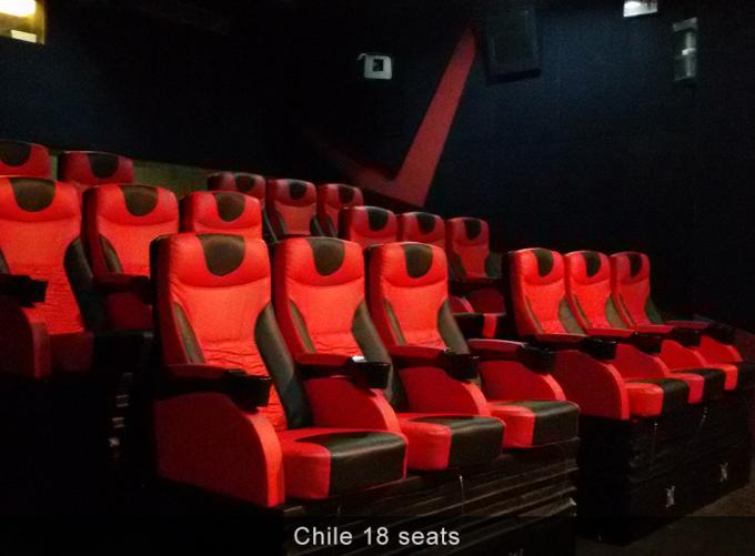 De zwarte/Witte/Rode Bioscoop van Seat 4D, Virtueel Werkelijkheidsmateriaal voor Pretpark 0