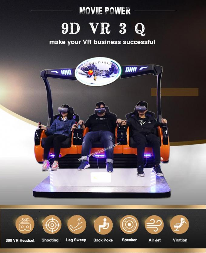 360 Graadomwenteling 9D/de Bioskoop van 5D/van 7D VR/Virtuele het Spelmachines van de Werkelijkheidsarcade 0