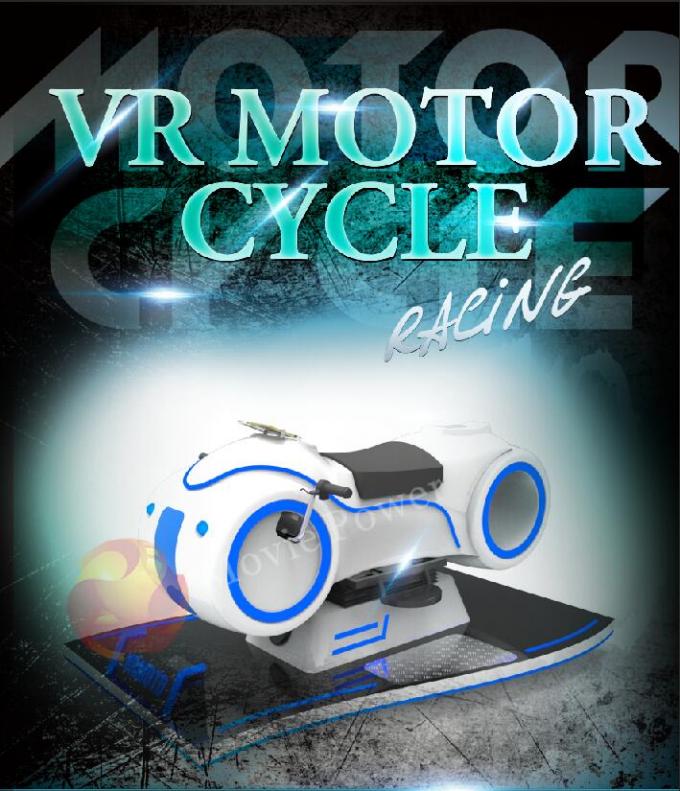 Witte de Motorfiets van de Kleuren Virtuele Werkelijkheid 9D het Rennen Simulator voor Jonge geitjes en Volwassenen 0