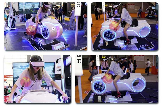 Witte de Motorfiets van de Kleuren Virtuele Werkelijkheid 9D het Rennen Simulator voor Jonge geitjes en Volwassenen 1