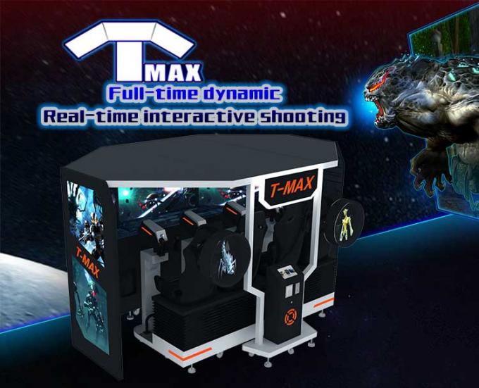 laser die van het de Arcade de Videokanon van 5D Tmax de Machine Zwarte Kleur schieten van het Simulatorspel 0