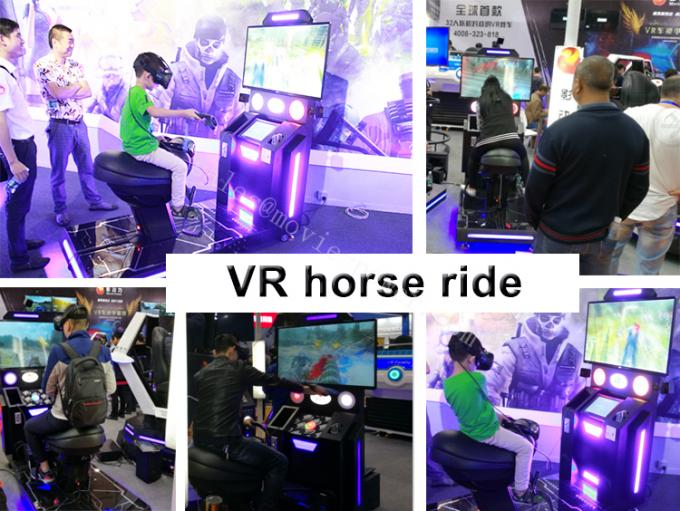 VR van de de oefeningsmachine van de paardrijdensimulator de Dynamische Jonge geitjes die het Gokkenmateriaal schieten van 9d VR 1