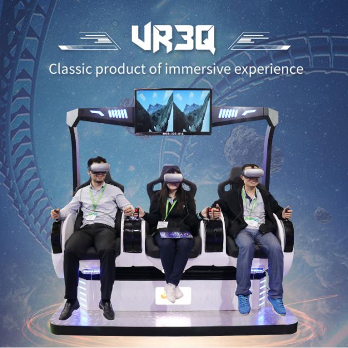 Het de Machinemuntstuk van het glasvezel9d VR Spel stelde het Schieten van Virtuele Drie de Zetels12d Bioskoop van Simulatorrealidad in werking 0