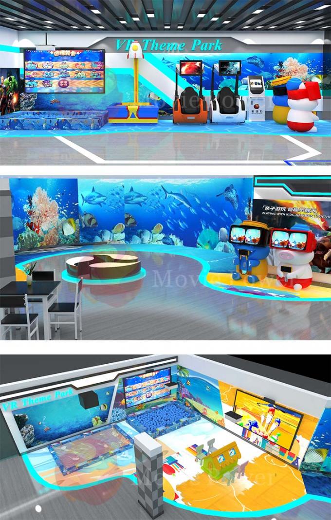 VR van het de Kinderenspel van het Pretparkmateriaal de Streek Virtuele Werkelijkheid Arcade Theme Park Playground 1
