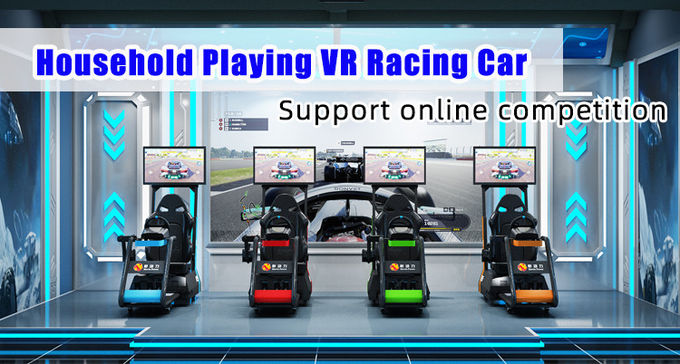 Winkelcomplexvermaak VR het Rennen Simulatorauto het Drijven Simulatie Seat 0