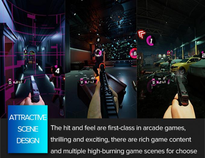 1 Simulator Arcade Game die VR van de speler de Virtuele Werkelijkheid Vermaakmateriaal voor Wandelgalerij schieten 2