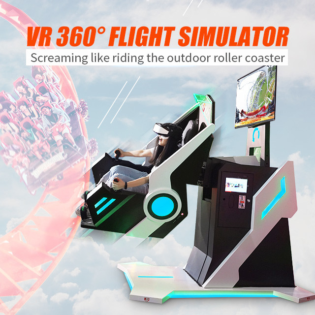 3D van de de Bioskoop Virtuele Werkelijkheid van 9D VR Achtbaan 360 Roterende Vr-het Spelmachine van Stoelflight simulator 0