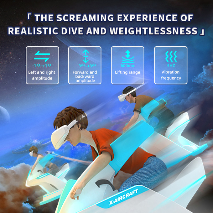 2 zitplaatsen Vr Flight Simulator Full Sense 9d Virtual Reality Game Cinema 3
