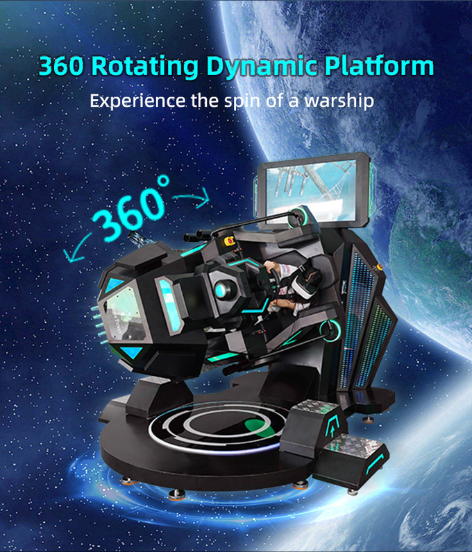 Interactieve VR schieten 360 graden VR Vlucht VR Racing Simulator Cockpit Star Warship 2
