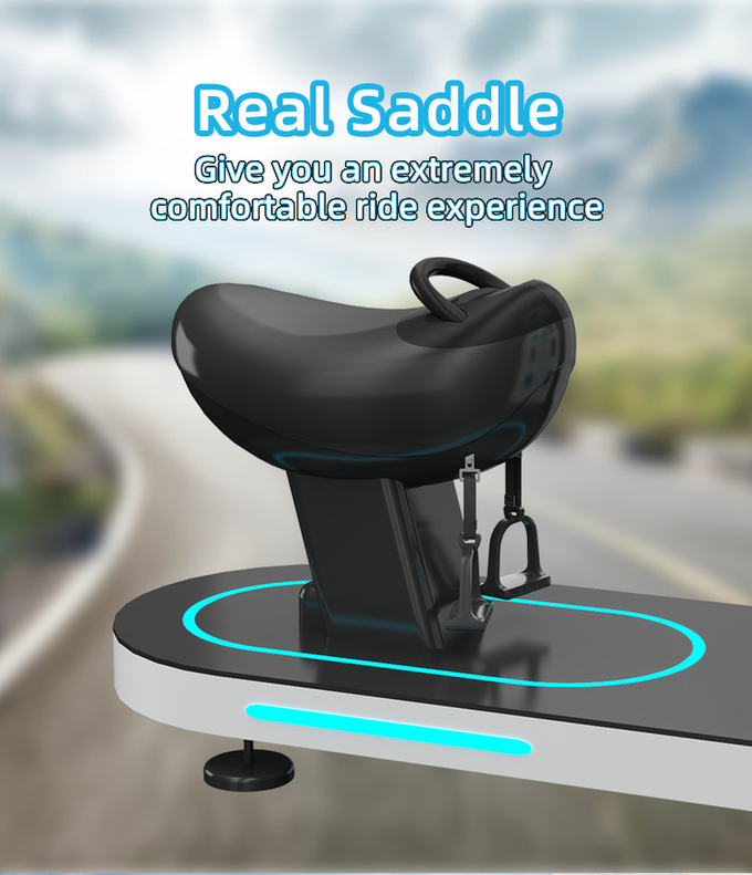 1 Speler 9D Virtual Reality Simulator Paardrijden Vr Spelmachine Munt Beheer 3