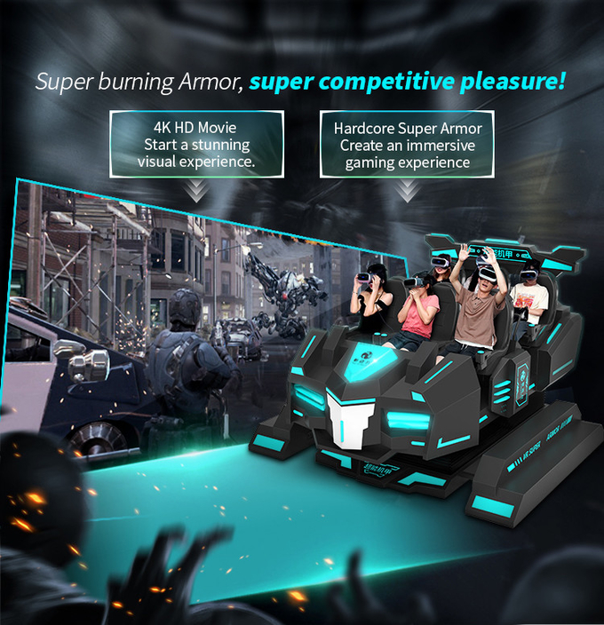 VR Theme Park cinema 9d Virtual Reality Roller Coaster Simulator 6 zitplaatsen Vr Game Machine 4