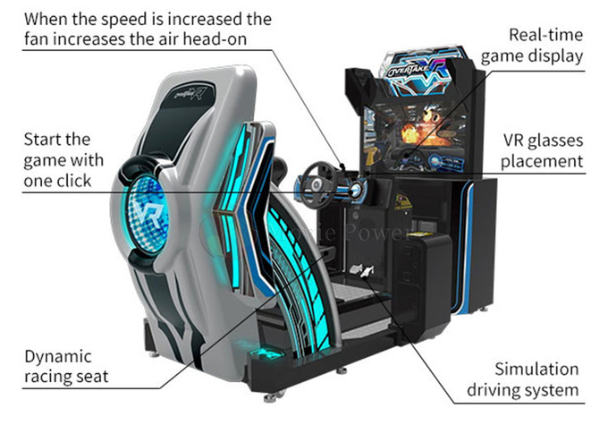 Rijsimulator 9d Vr Spelmachine Auto Racing Simulator Vr Apparatuur Voor Virtual Reality Theme Park 7