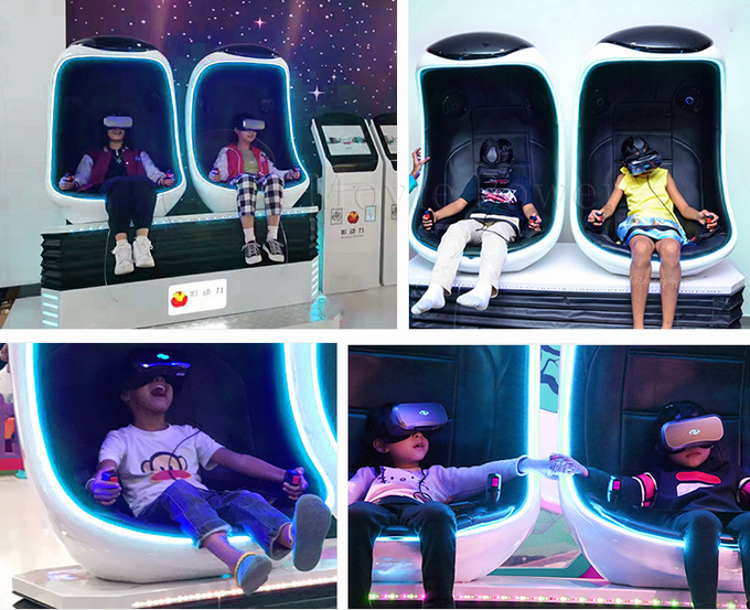 2 spelers Virtual Reality 9d Egg Chair 9d Vr Roller Coaster Game Machine Simulator Motion Platform Simulator 1