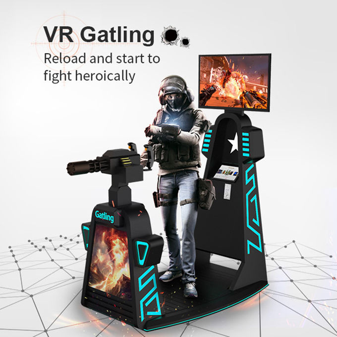 Commerciële VR-Arcade 360 van de Simulator9d Virtuele Werkelijkheid HD Bioskoop die Vlucht schieten 0