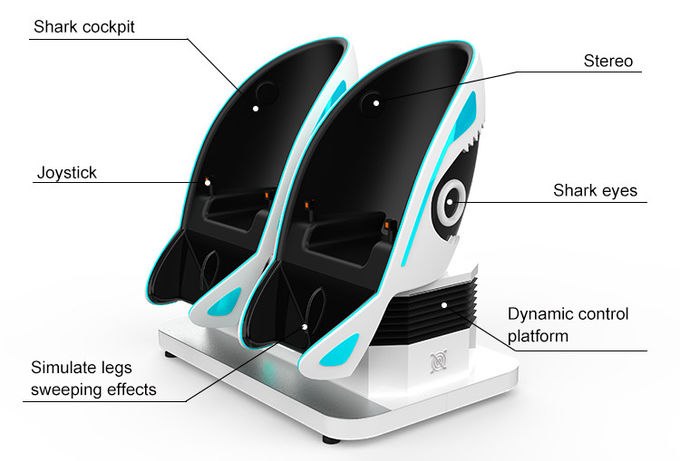 Winkelcentrum 9D Ei Stoel Roller Coaster Simulator Virtual Reality Spelmachine Dynamische stoelen 5