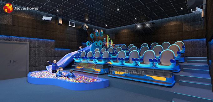 Van het de Bioskoopsysteem van de vermaak5d Simulator van de de Motiestoel VR van het het Materiaalthema 5D de Filmtheater 0