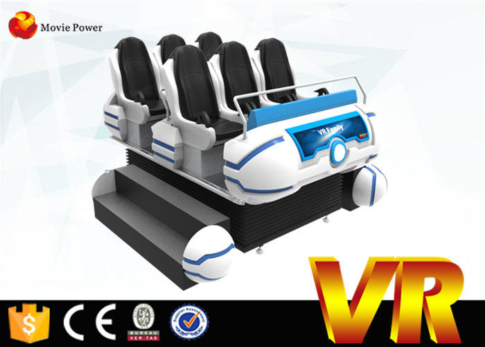 Promotion 6 Seat Family 9D VR Cinema With 6 Dof Simulator Motion Electric Platform