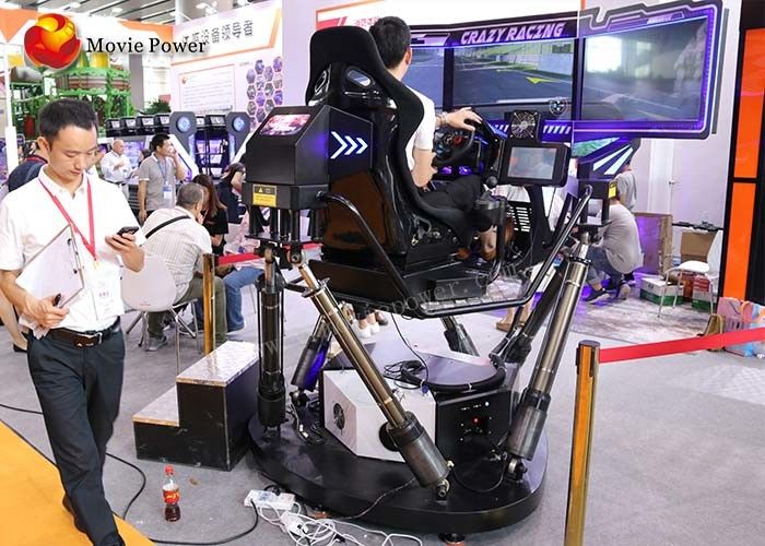Motion 6 Dof 9D Simulator Coin And Wechat Operated / Arcade Car Racing Games