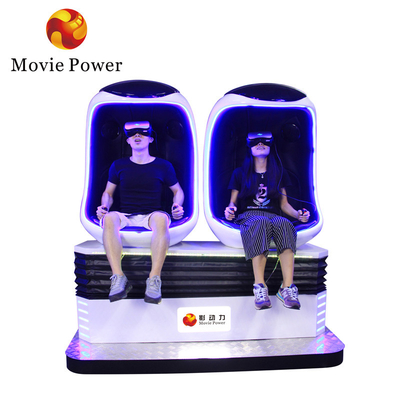 2 spelers Virtual Reality 9d Egg Chair Vr Roller Coaster Game Machine