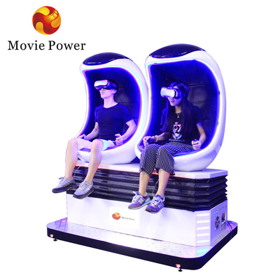 2 spelers Virtual Reality 9d Egg Chair 9d Vr Roller Coaster Game Machine Simulator Motion Platform Simulator
