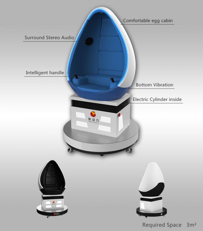 3 Virtuele 9D Simulator 1 van de glazenhoofdtelefoon Seat-Eimachine het Platform van de 360 Graadomwenteling 0