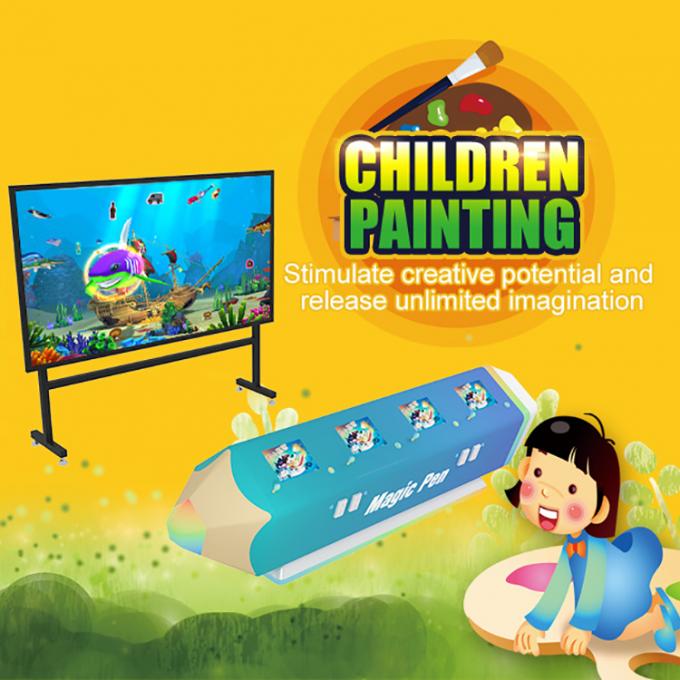 M. Business Interactive Projector-Kinderen die van Spelen 3d Videoar Machine schilderen 0