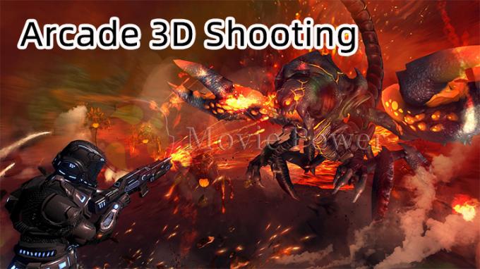 Het vermaakmuntstuk stelde 3D Scherm Arcade Gun Shooting Game Machine in werking 0