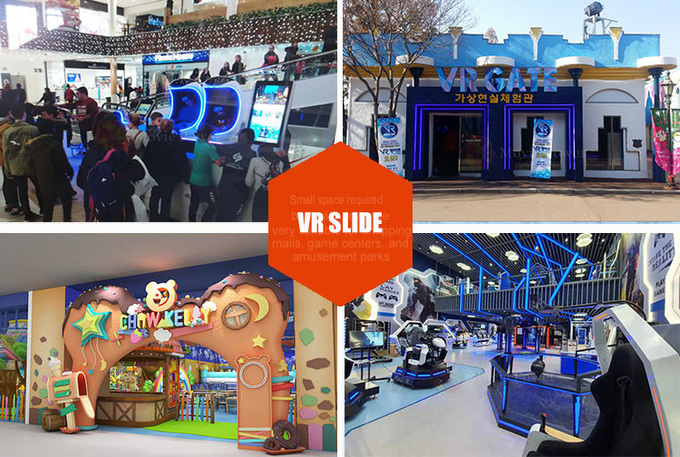 Slide 9d Vr Game Machine Motion Simulator Game Arcade Cinema 9d Skateboard Voor het amusementspark 1