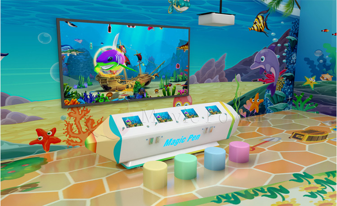 Multiplayer Kids Games 3d Interactieve AR Projector Indoor Children Painting Game Machine 3