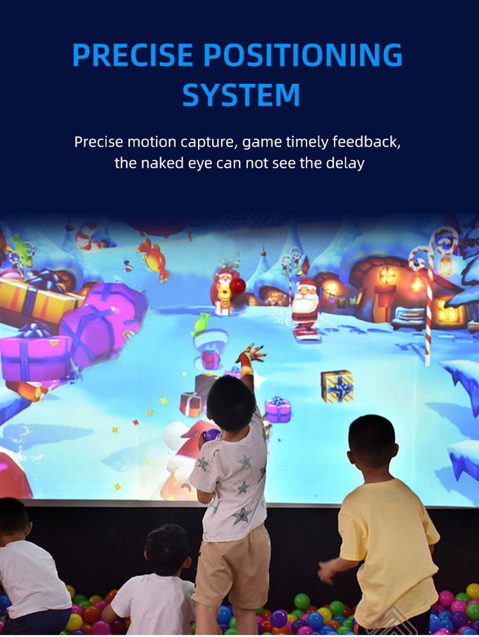 Grote vloer muurprojectie games Kids Indoor Playground Park 3D Interactieve bal spel voor kinderen 2
