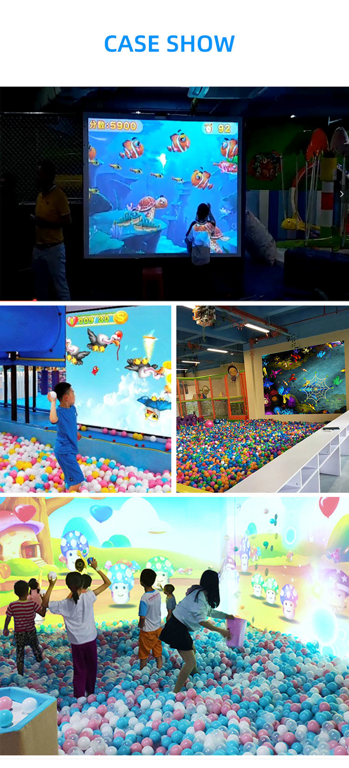 Grote vloer muurprojectie games Kids Indoor Playground Park 3D Interactieve bal spel voor kinderen 7