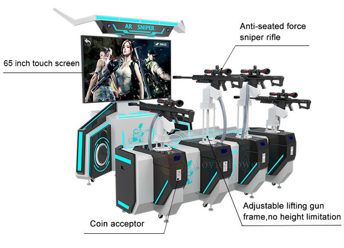 Themapark 4 die het Spelmachine 9d AR van de Speler Virtuele Werkelijkheid Spelmateriaal schieten 2