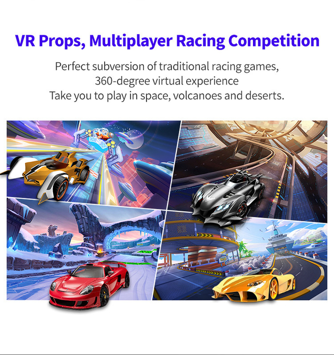 VR de Auto van Arcade Super Racing 9D het Drijven Simulator voor Binnenspelzaal 1